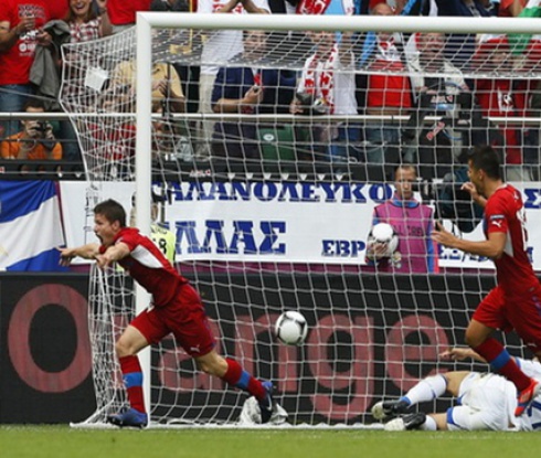 Пилар
е игрaч на мача
между Чехия и Гърция