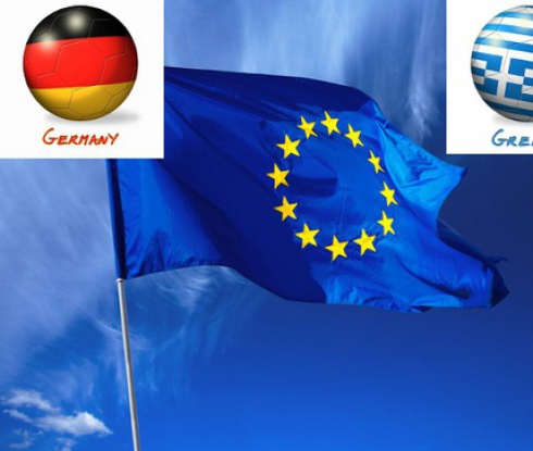Евро-битката на Германия и Гърция