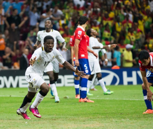 Гана триумфира в уникална драма срещу Чили (видео)