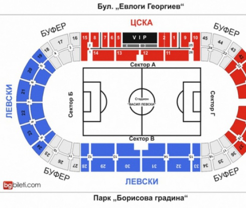 Разделиха Националния стадион на две за Вечното дерби