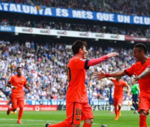 Барса изкова победа в дербито с Еспаньол и остава начело в Ла Лига (видео)