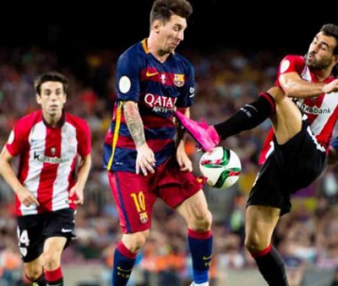 Барселона взе реванш от Атлетик Билбао, Меси изпусна дузпа (видео)
