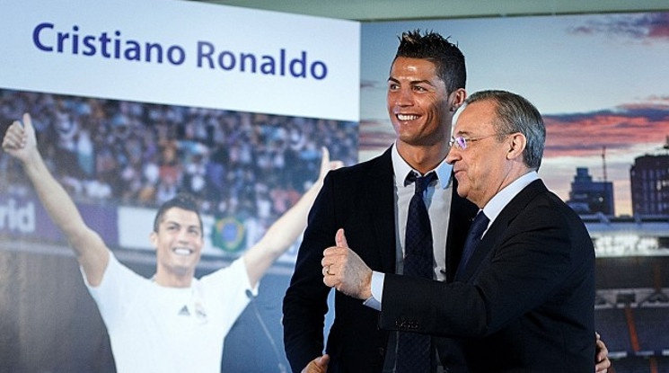 Перес: Роналдо е повече от щастлив в Реал Мадрид