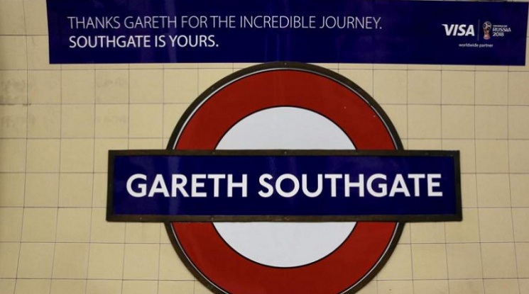 Кръстиха метростанция в Лондон на Гарет Саутгейт