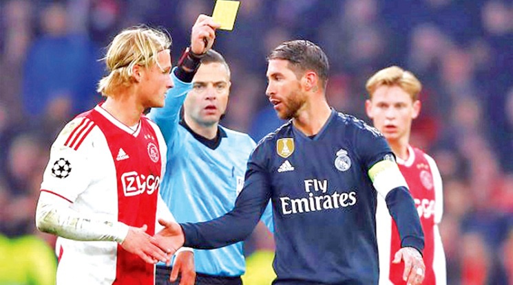 Рамос: Жълтият картон срещу Аякс беше грешка