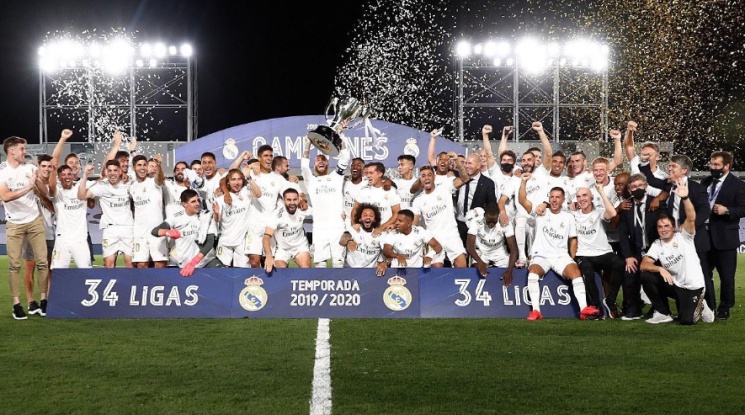 34-та шампионска титла на Реал Мадрид в Ла Лига е факт (видео)