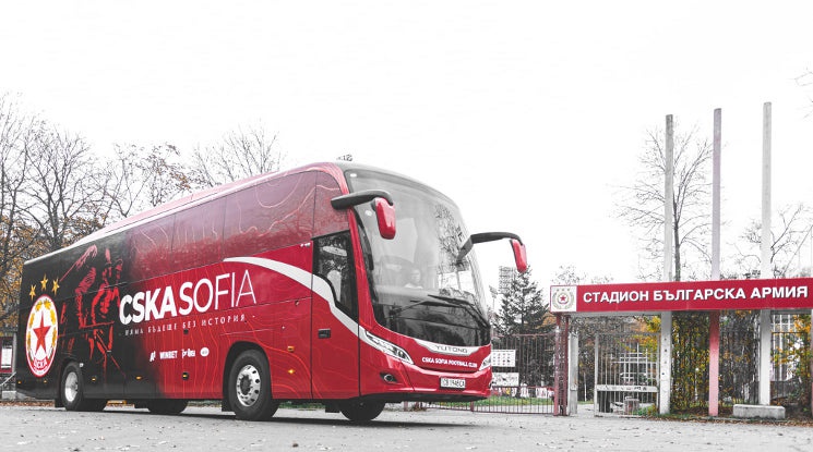 ЦСКА се сдоби с нов автобус