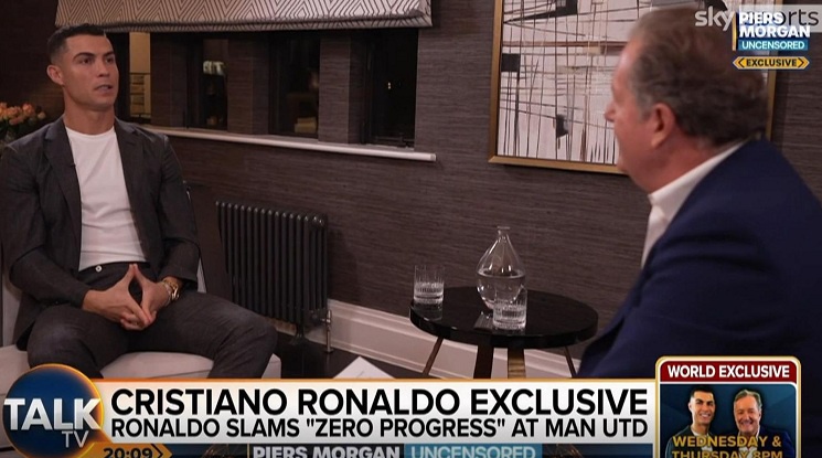 Втора част от скандалното интервю на Роналдо с Пиърс Морган
