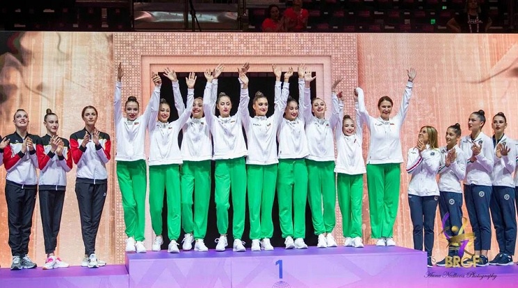 България спечели отборната титла на световно първенство по художествена гимнастика
