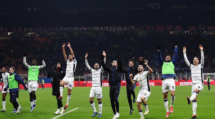 Аталанта подхлъзна Милан на четвъртфиналите на Копа Италия