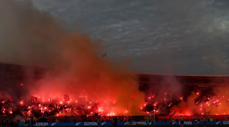 Триумф за Звезда на стадиона на Партизан