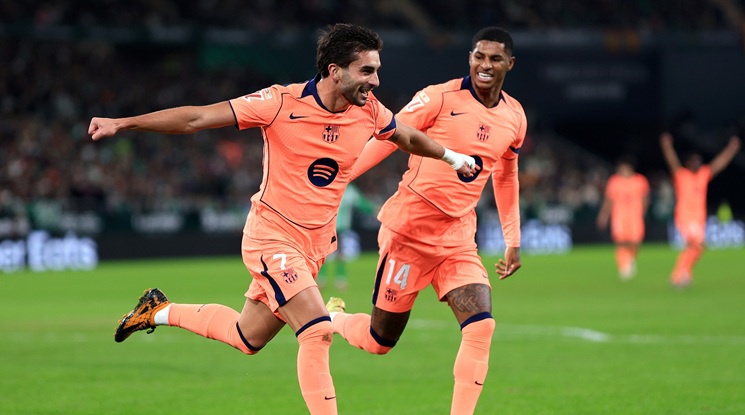 Осем гола в мача между Бетис и Барселона