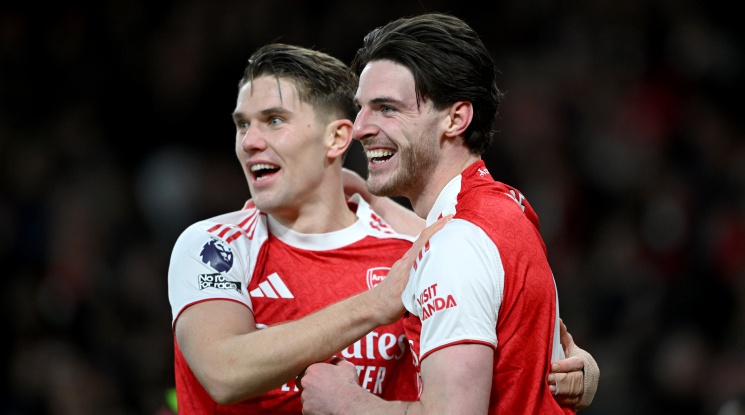 Арсенал се върна на върха след успех над Брайтън (видео)