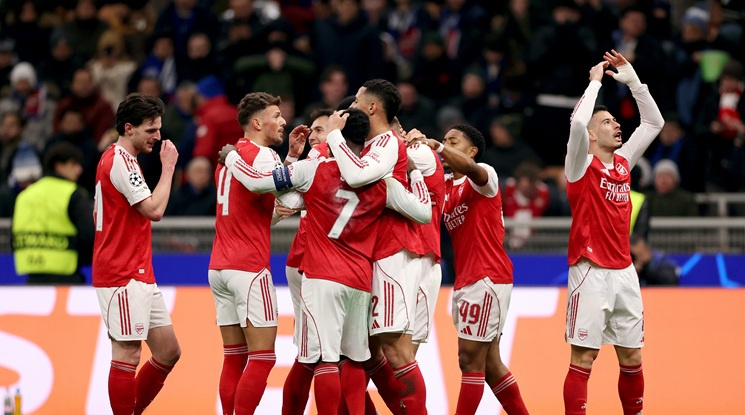 Фантастичен Арсенал спечели срещу Интер и спечели първото място в груповата фаза