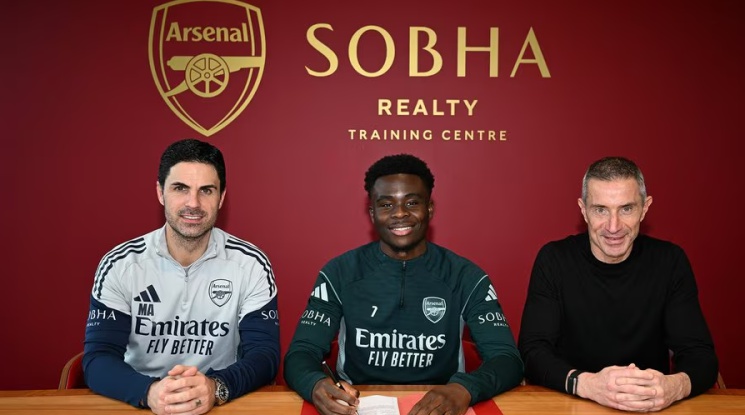 Официално: Букайо Сака преподписа с Арсенал