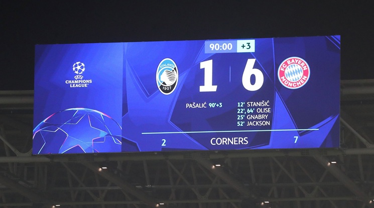 Аталанта - Байерн Мюнхен (репортаж)